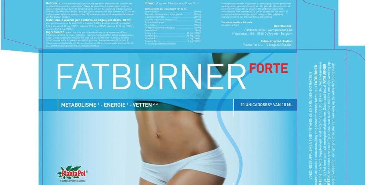 Purasana Plantapol Fatburner forte 10 ml 20 ampullen
