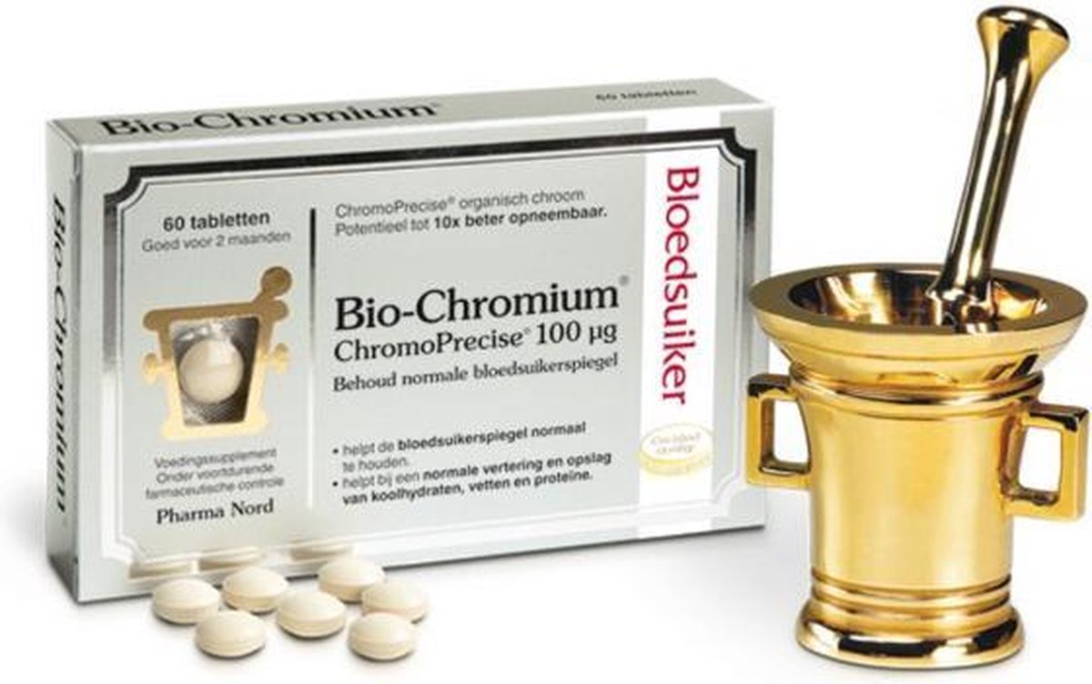 Pharma Nord Bio chromium bloedsuiker 60 tabletten