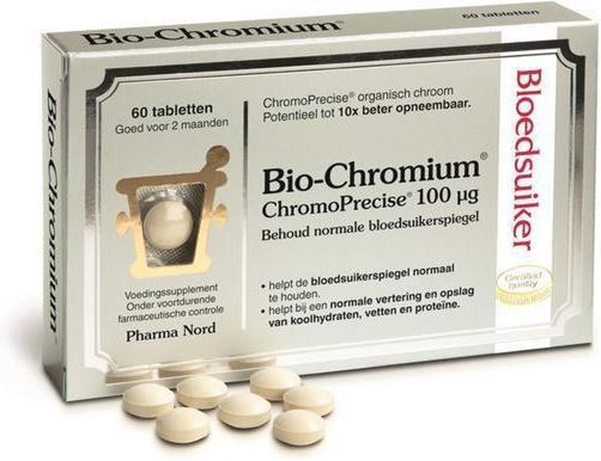 Pharma Nord Bio chromium bloedsuiker 60 tabletten