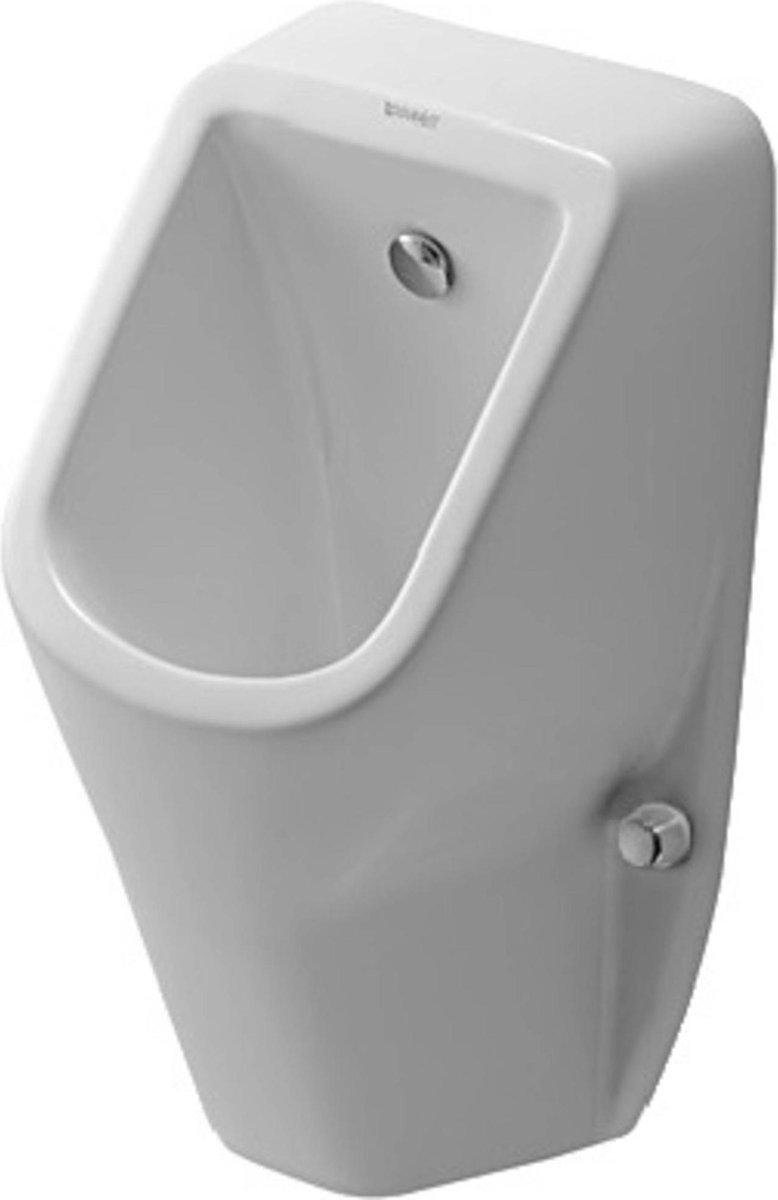 Duravit D-Code urinoir toevoer achter / met sifon en bevestiging - Blanco