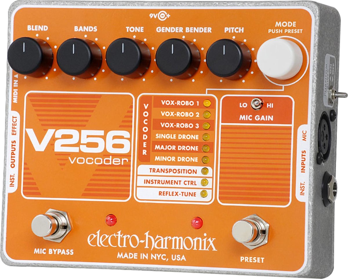 Electro Harmonix V256 Vocoder met Reflex Tune