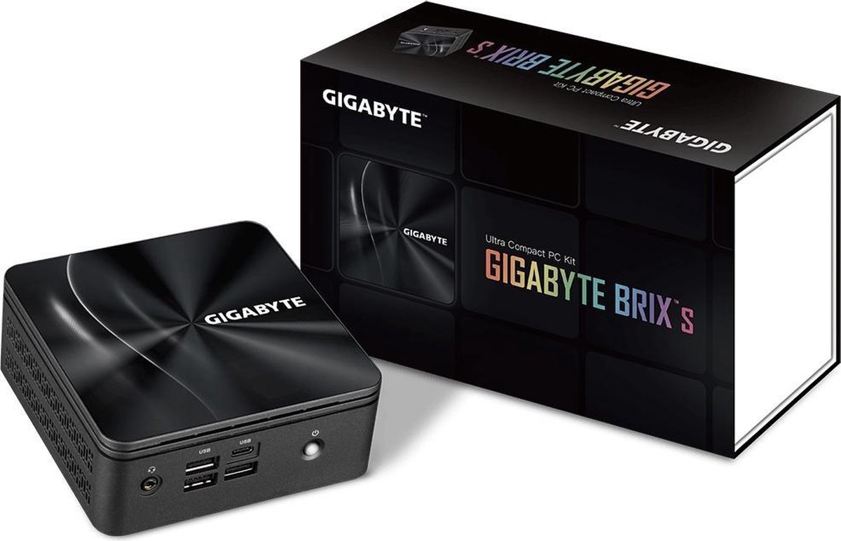Gigabyte GB-BRR3H-4300 PC/workstation barebone UCFF 4300U 2 GHz - Zwart