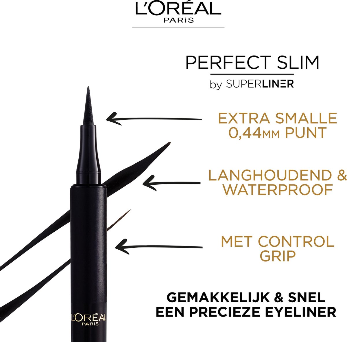 L'Oreal Paris Super Liner Perfect Slim Eyeliner - Zwart