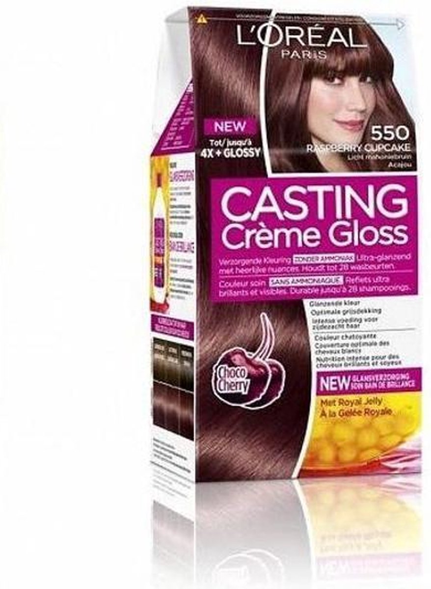 L'Oreal Paris Casting Creme Gloss 550 Licht Mahonie Per stuk - Bruin