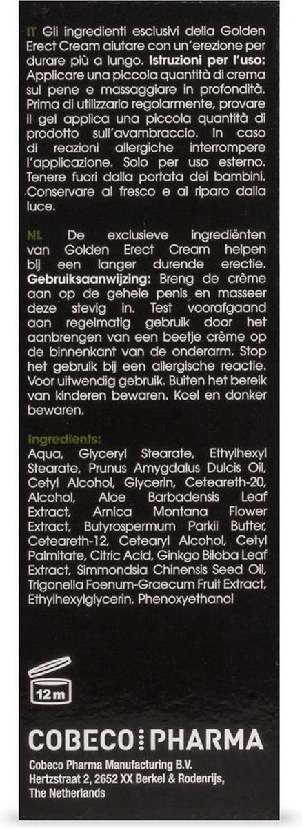 Big Boy Golden Erect Cream