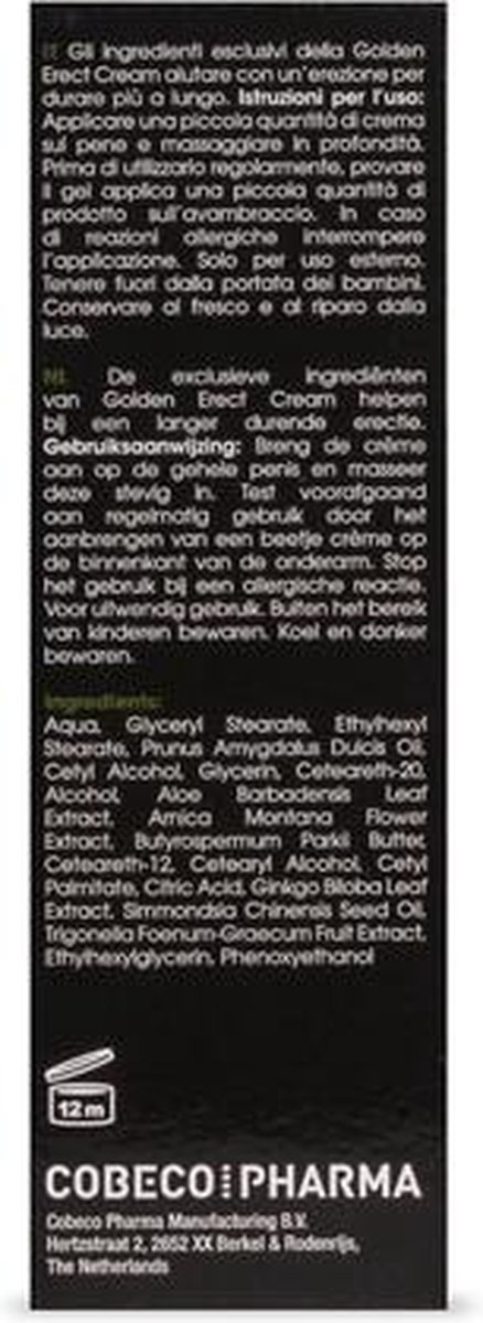 Big Boy Golden Erect Cream