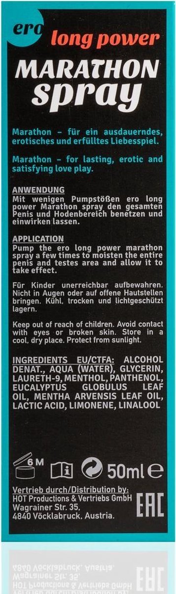 Hot Marathon Spray Men Long Power Bestekoop