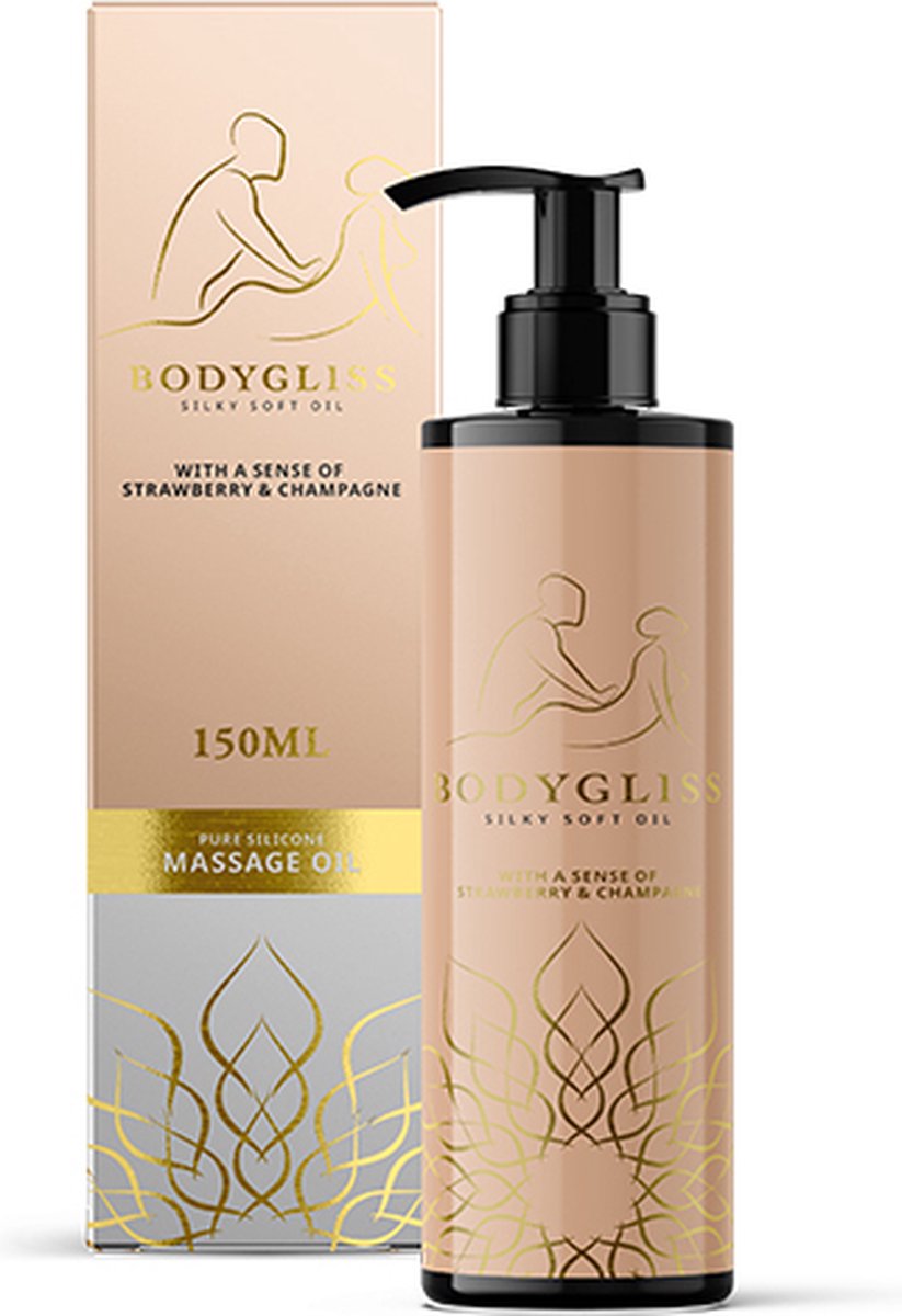 Bodygliss Massage Collection - Silky Soft Oil - Champagne - 150 ml - Beige