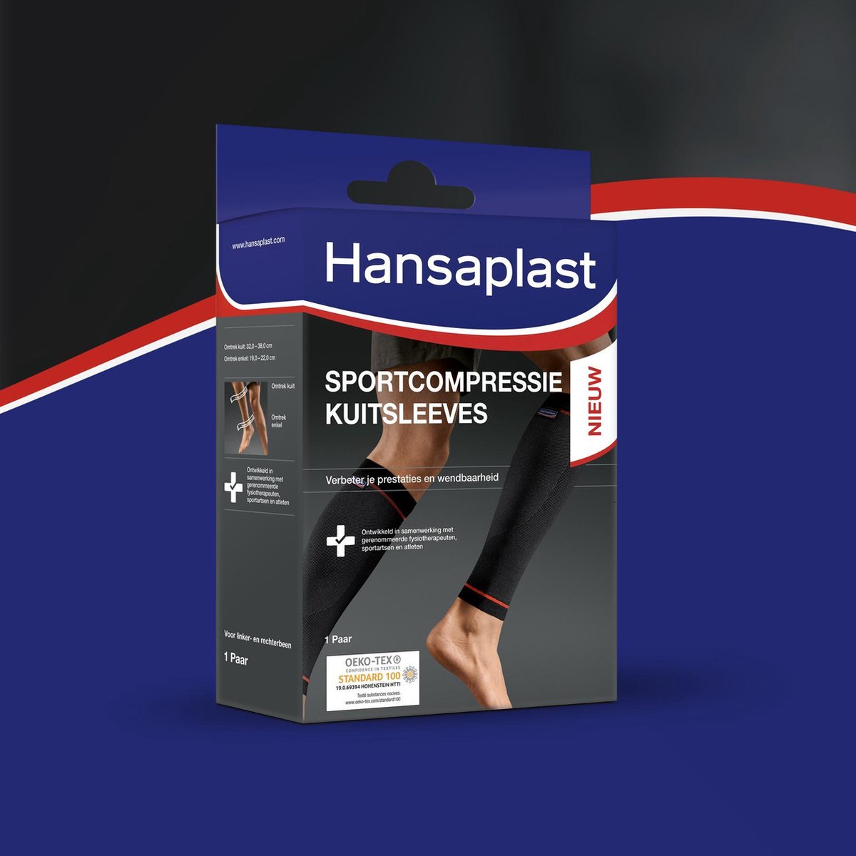 Hansaplast Sportcompressie Kuitsleeves