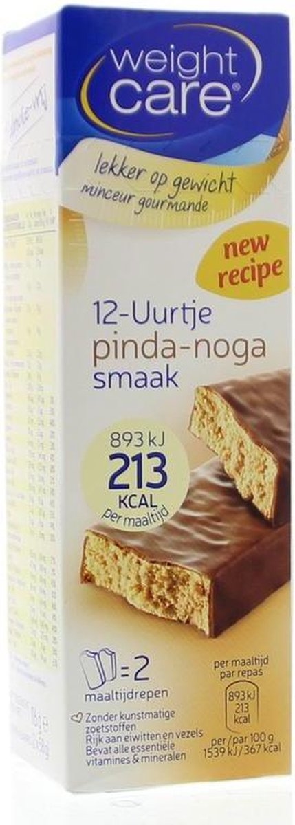 Weight Care 12-uurtjes Maaltijdreep Pinda Noga