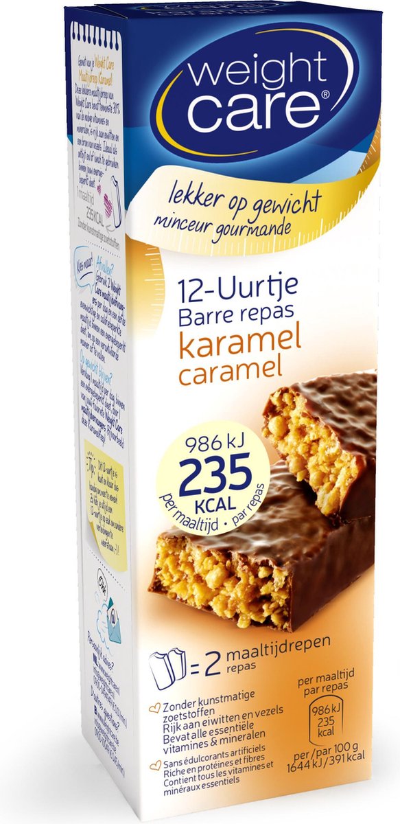 Weight Care 12-uurtjes Maaltijdreep Karamel