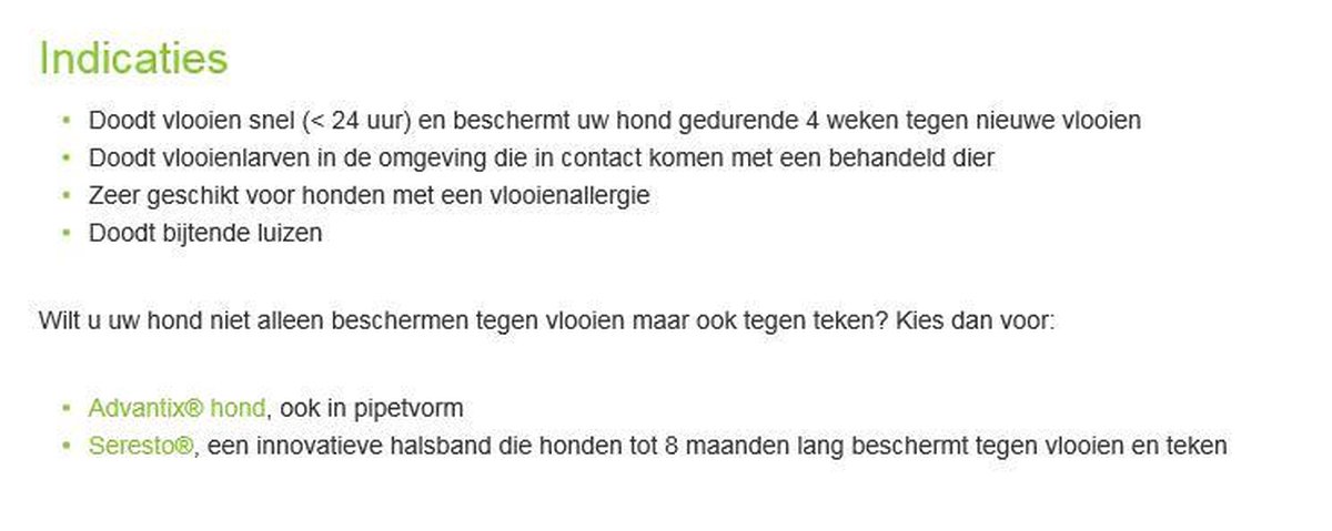 Advantage 40 Hond tot 4kg