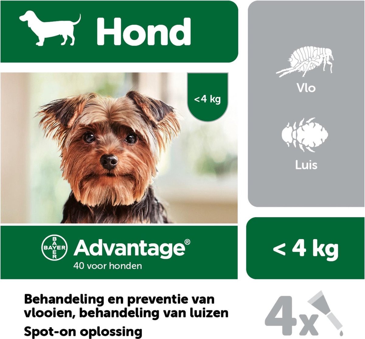 Advantage 40 Hond tot 4kg