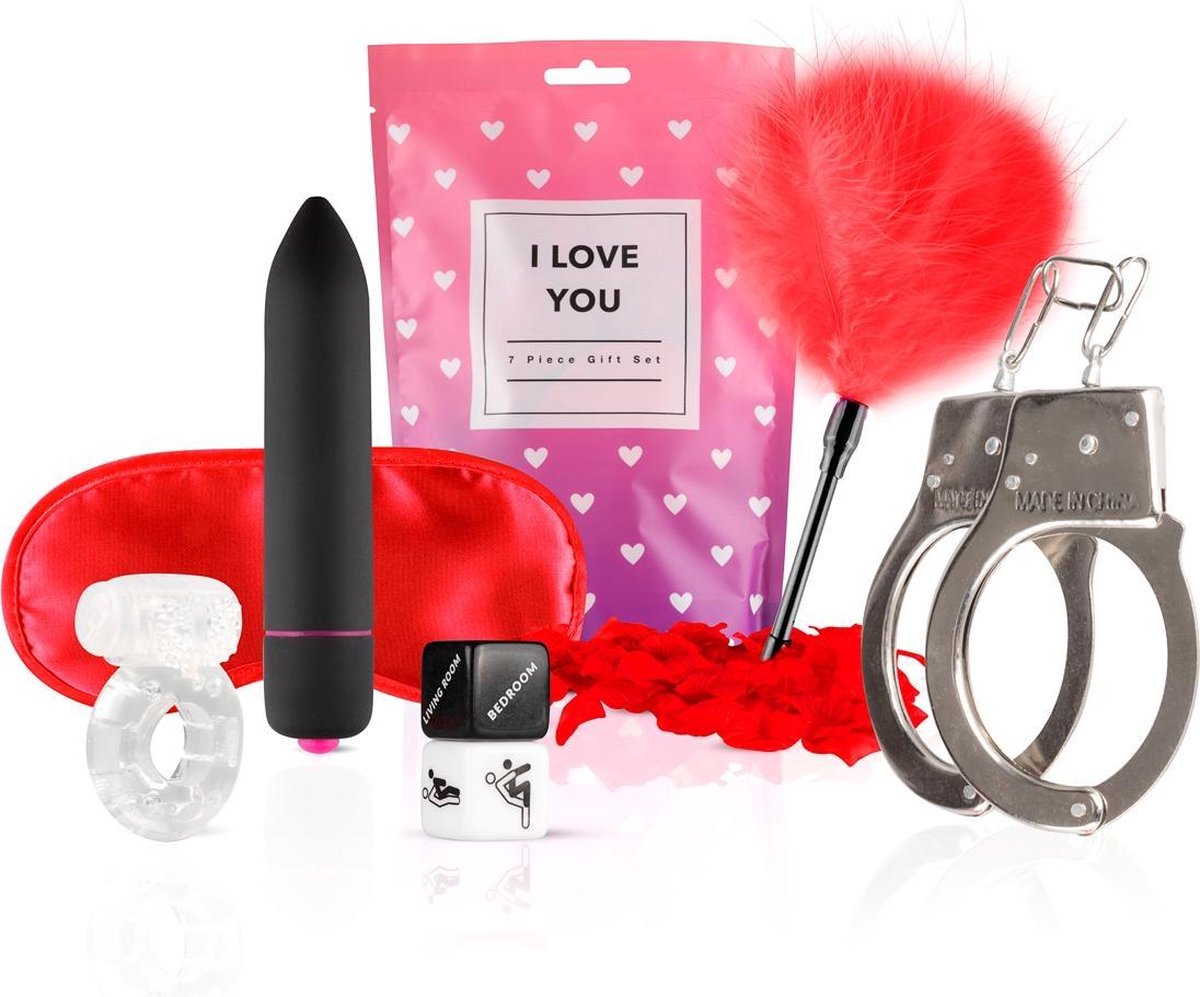 LoveBoxxx - I Love You Erotische Geschenkset - Rood