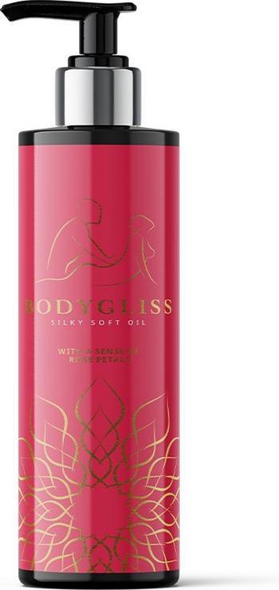 Bodygliss Massage Collection - Silky Soft Oil - Rose - Rood