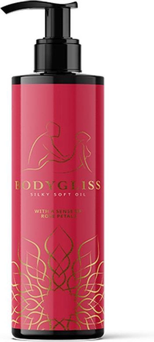 Bodygliss Massage Collection - Silky Soft Oil - Rose - Rood