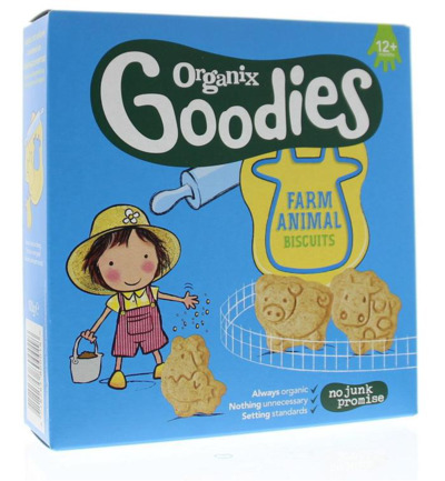 Organix Goodies Farm Animal Biscuits Vanaf 12mnd 100gram