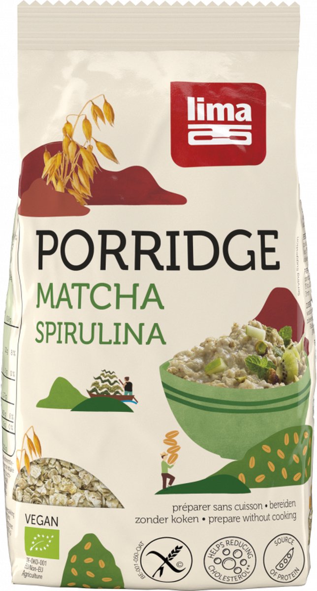 Lima Porridge Matcha Spirulin