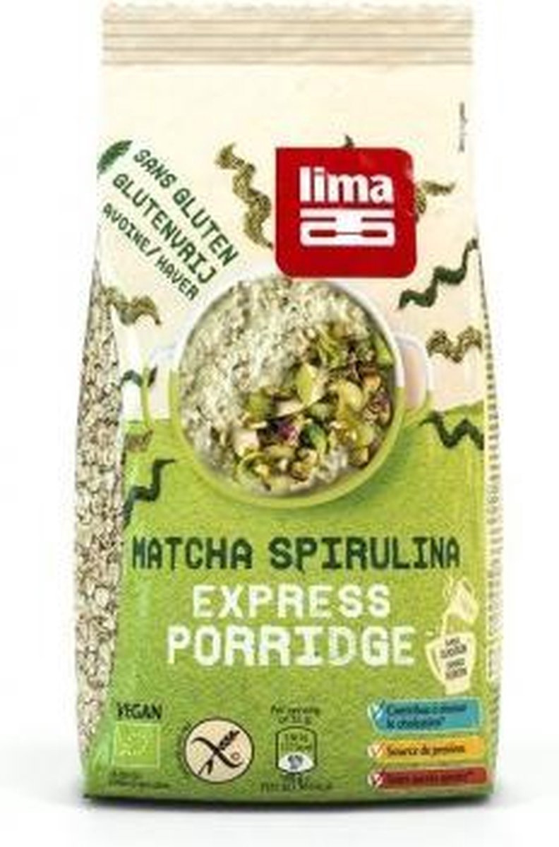 Lima Porridge Matcha Spirulin