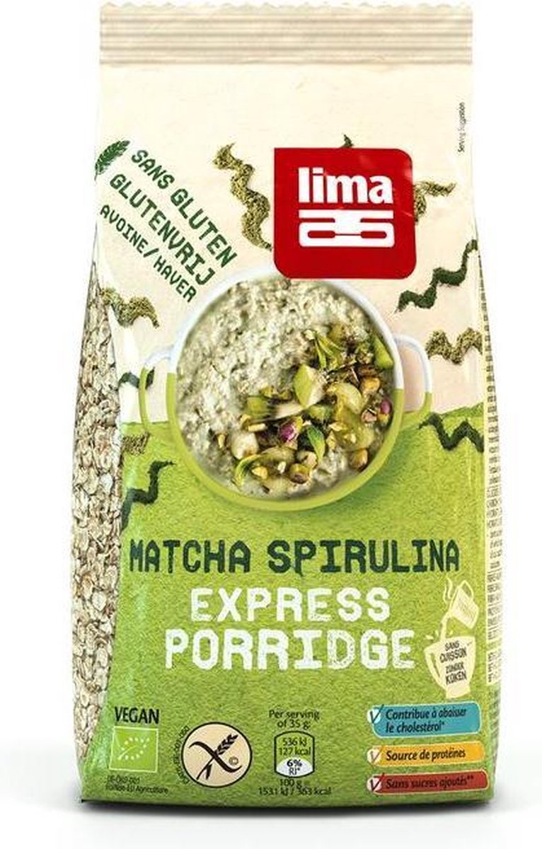 Lima Porridge Matcha Spirulin