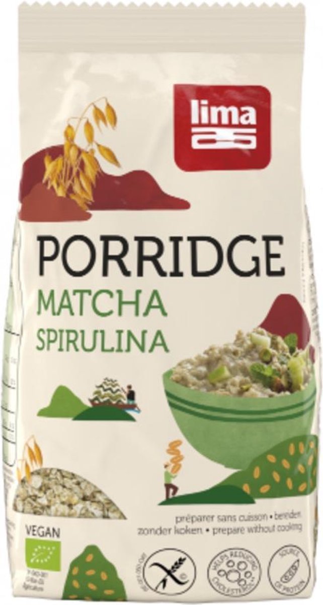 Lima Porridge Matcha Spirulin