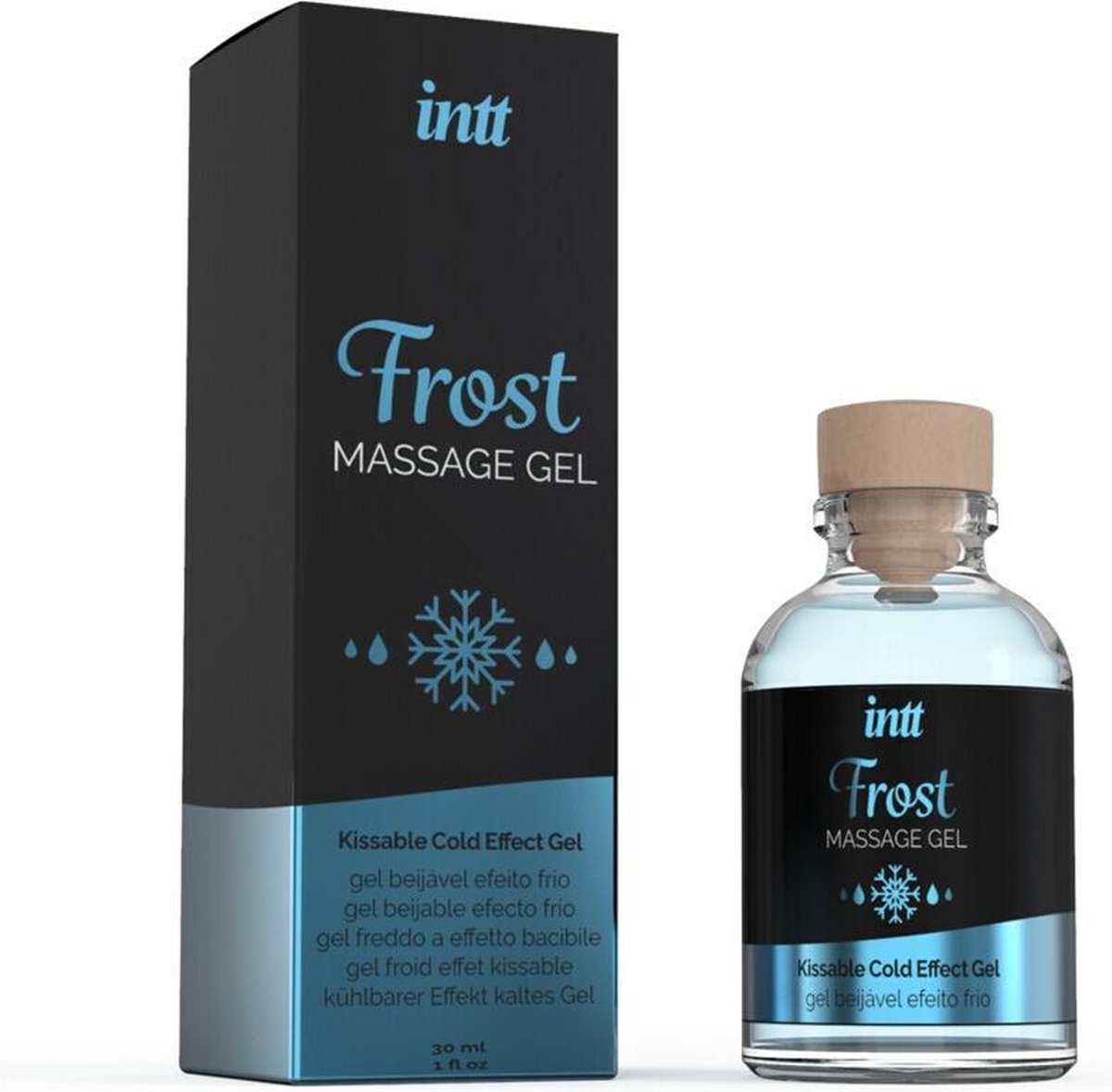 INTT Frost Likbare Massage Gel - Blauw