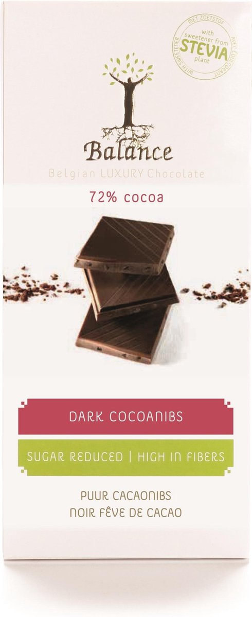 Balance Choco Stevia Tablet Puur Cacao
