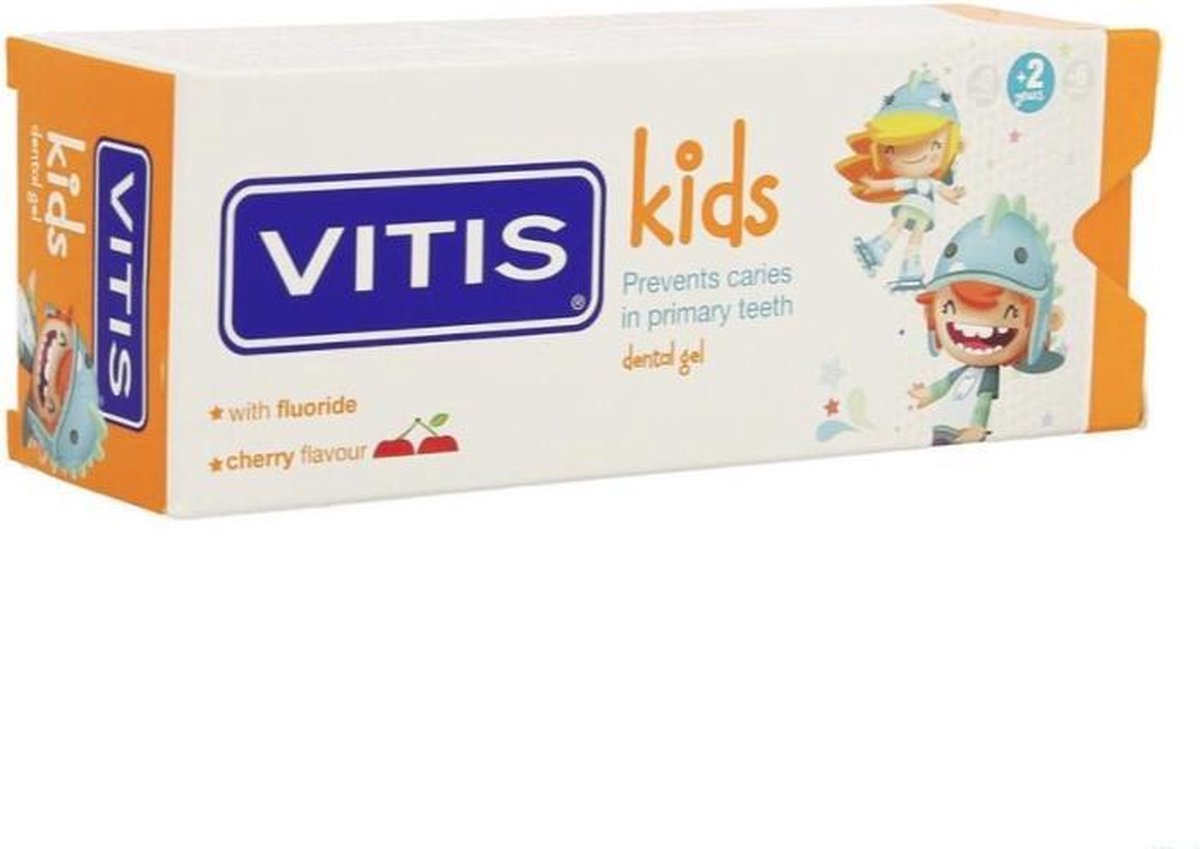 Vitis Tandgel Kids Kersen Smaak 50 ML