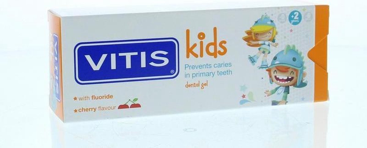 Vitis Tandgel Kids Kersen Smaak 50 ML