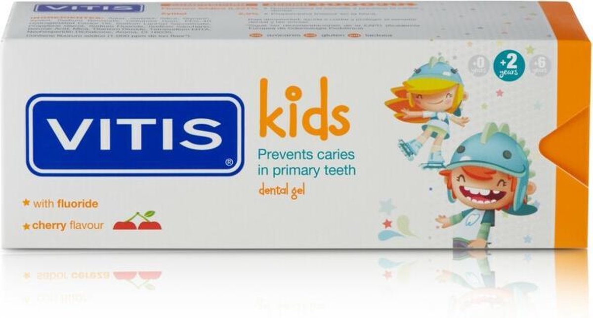 Vitis Tandgel Kids Kersen Smaak 50 ML