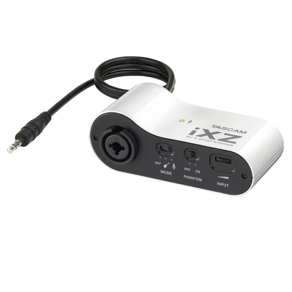 Tascam iXZ microfoon- en gitaarinterface voor iPad/iPhone/iPod