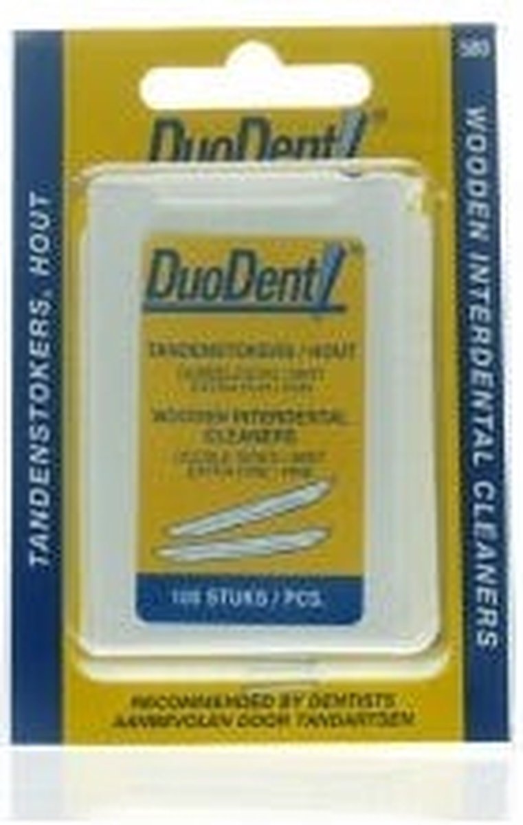 Duodent Tandenstokers Hout Fijn Mint 580 100stuks