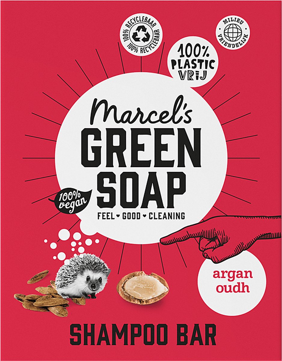 Marcels Green Soap Argan en Oudh Shampoobar 90gram