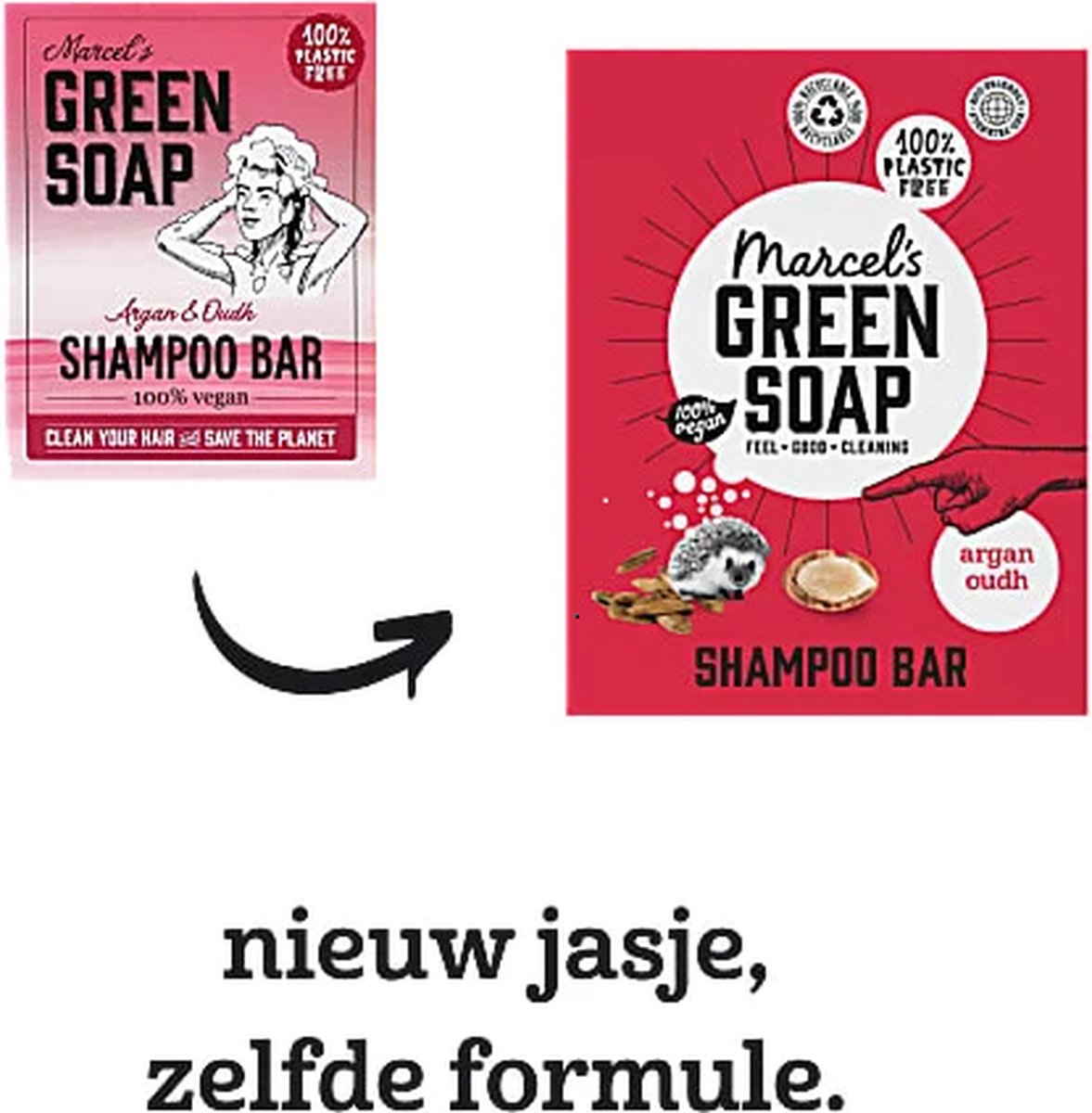 Marcels Green Soap Argan en Oudh Shampoobar 90gram
