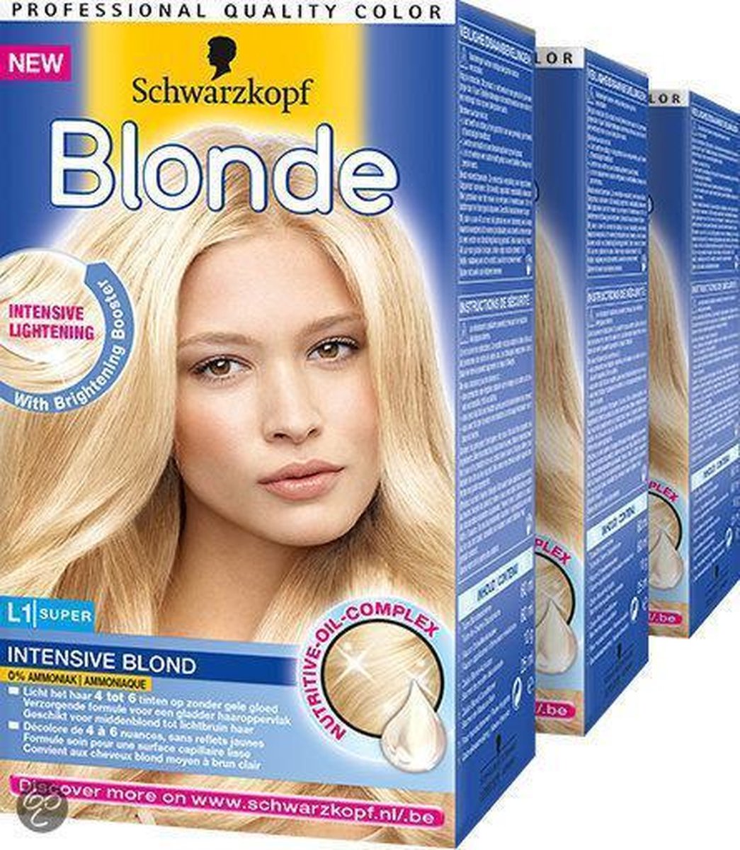 Schwarzkopf Blonde L1 Intensive Blond Super Voordeelverpakking 3x1st