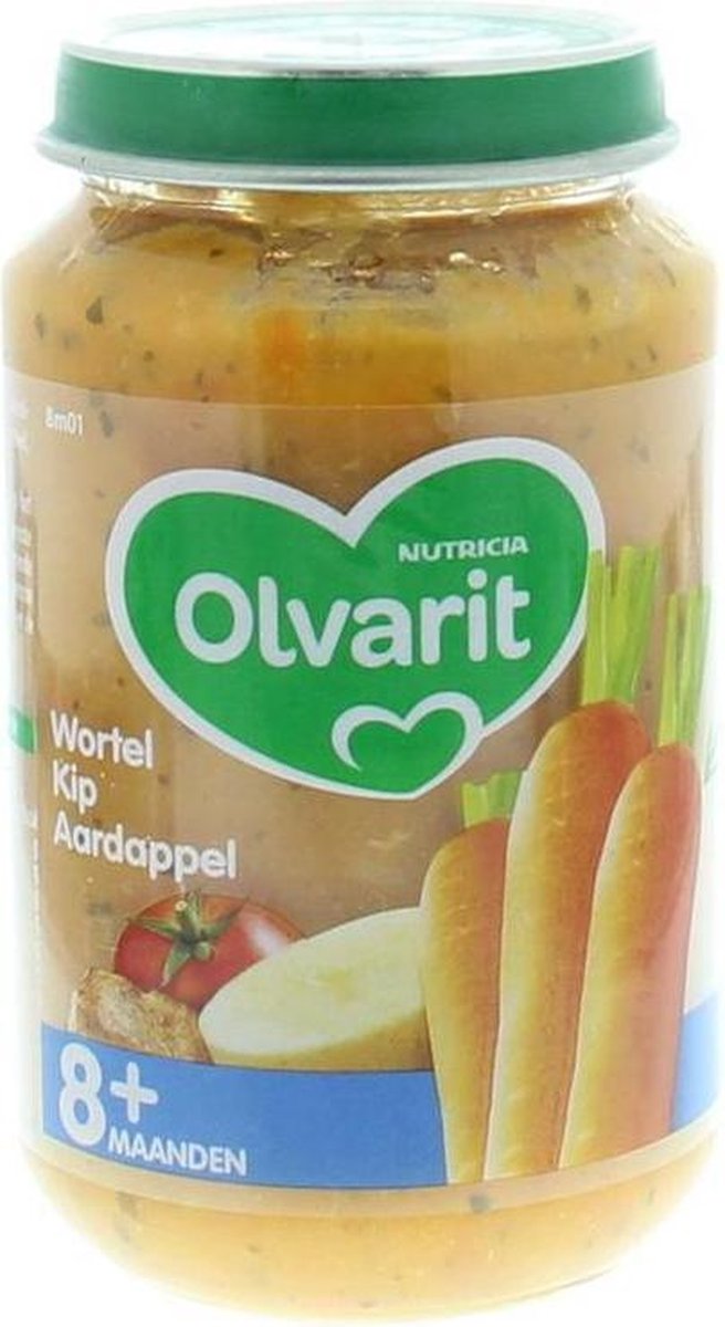 Olvarit 8m01 Wortel Kip Aardappel 200gram