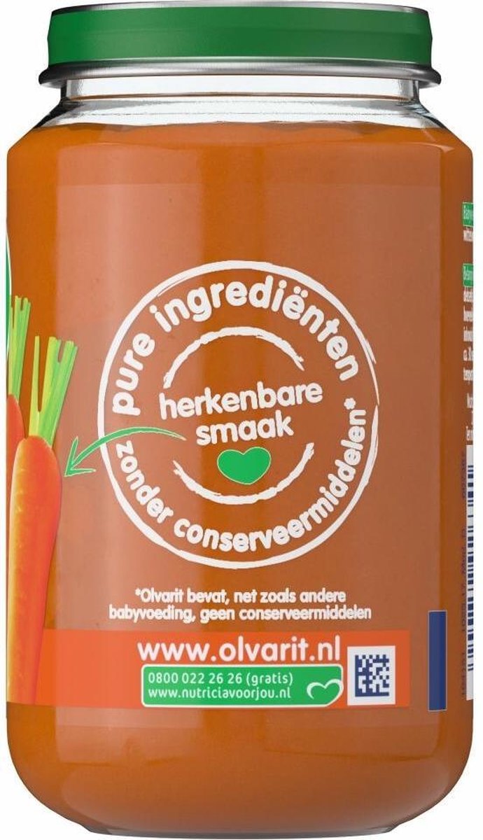 Olvarit 6m04 Wortel Rundvlees Aard 200gram