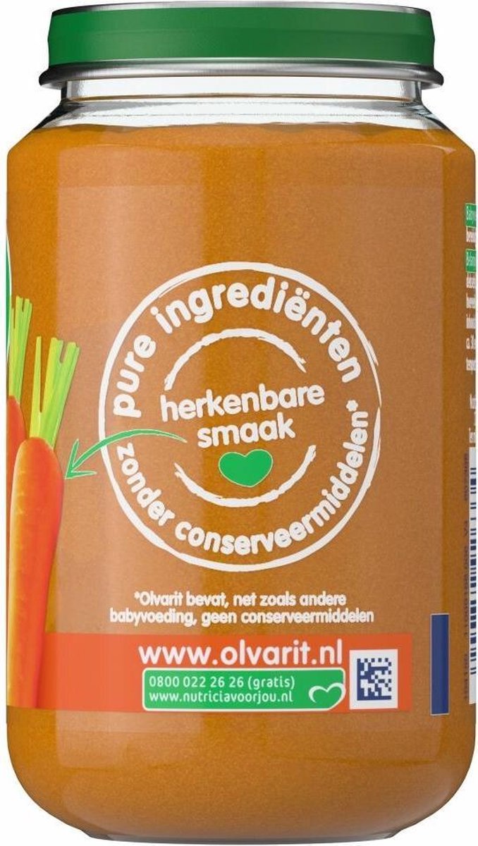 Olvarit 6m03 Wortel Kip Rijst 200gram