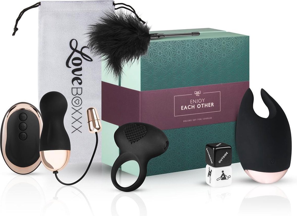 LoveBoxxx - Romantic Couples Erotische Geschenkset - Zwart