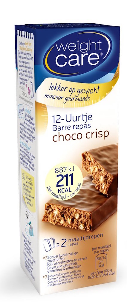 Weight Care 12-uurtjes Maaltijdreep Choco Crisp Bestekoop