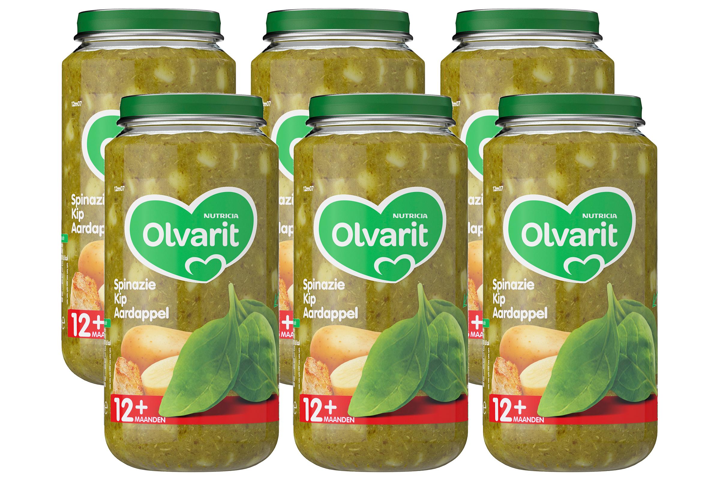 Olvarit 12m Spinazie Kip Aardappel 250gram