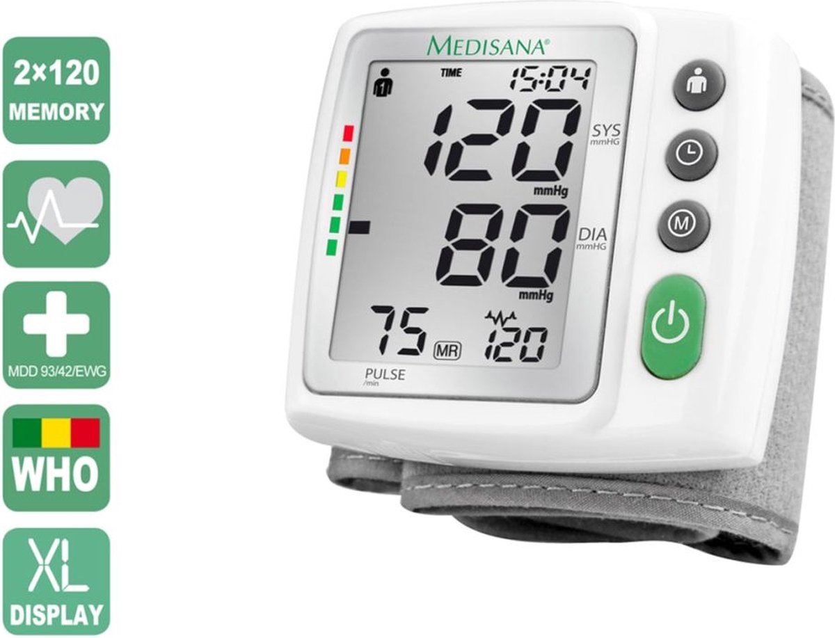 Medisana Bw 315 Polsbloeddrukmeter - Grijs