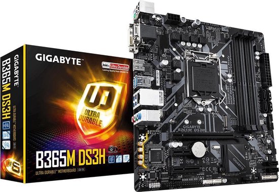 Gigabyte B365M DS3H moederbord LGA 1151 (Socket H4) Micro ATX Intel B365