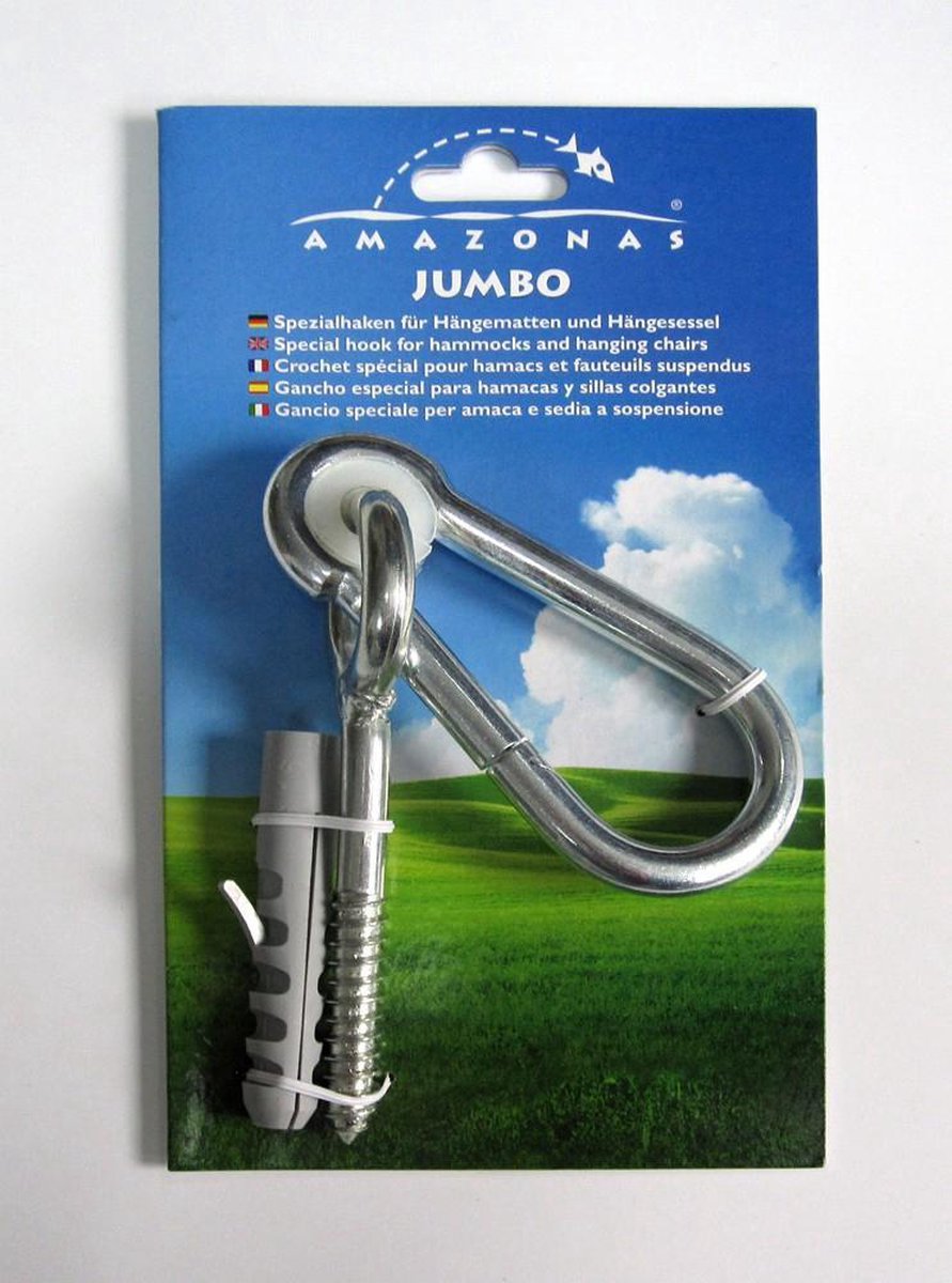 Amazonas Jumbo Haakset Hangmat en Hangstoel Zilver - Silver