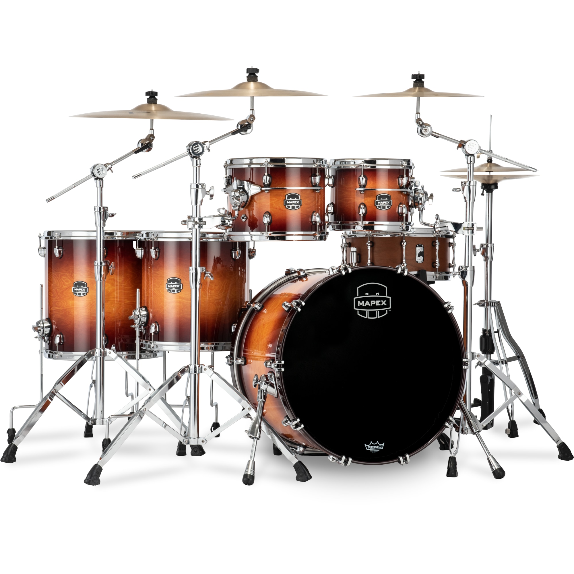 Mapex SE628XMPO Saturn Evolution Maple Stage+ Exotic Sunburst 5-delige shellset