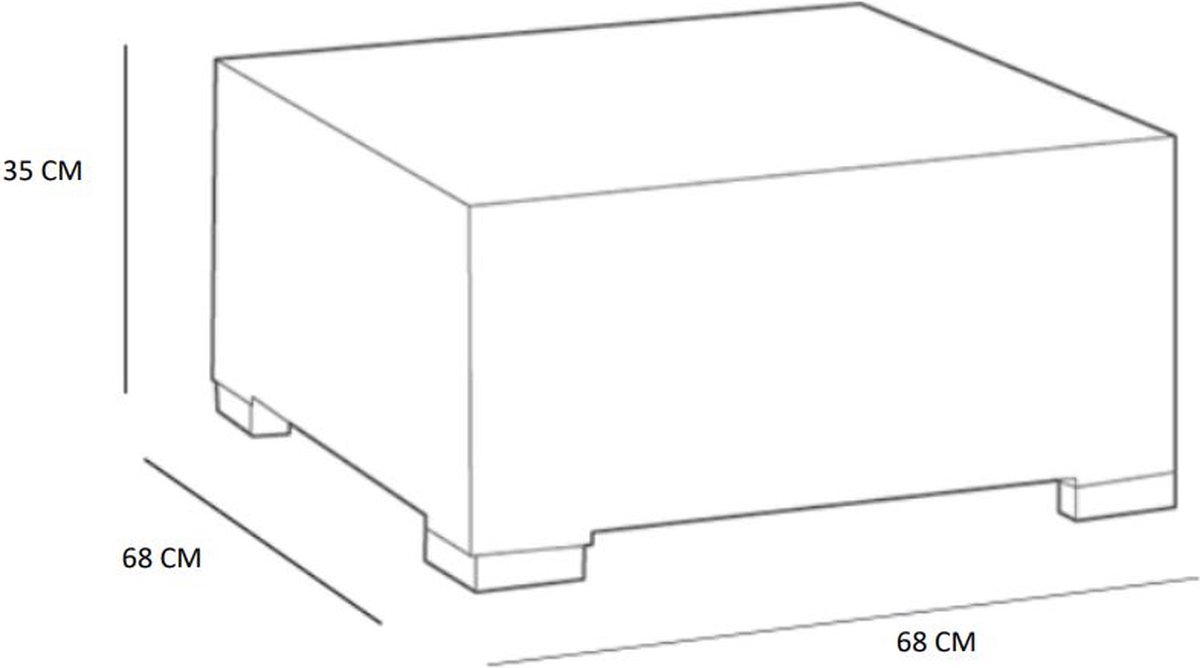 Allibert California Hocker - Beige