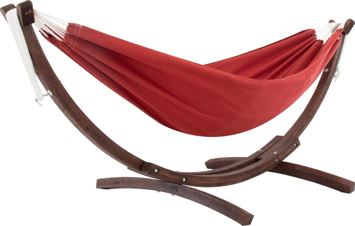 VIVERE Double Sunbrella Hangmat met Standaard