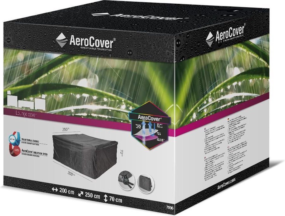 AeroCover Tuinsethoes B 200 x D 250 cm - Grijs