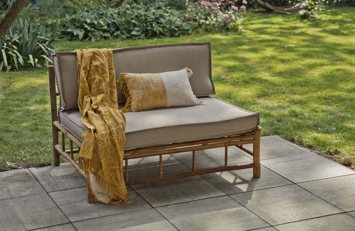 Exotan Bamboo Palletbank (zonder kussens) - Beige