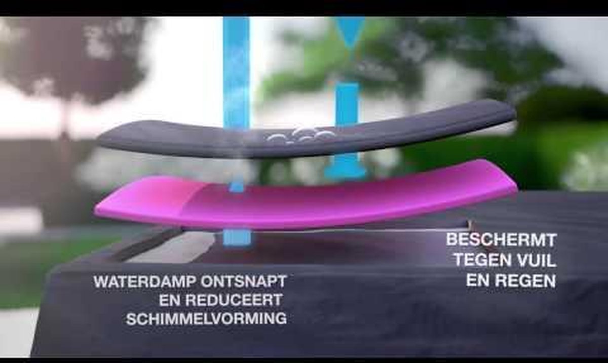 AeroCover Loungesethoes B 220 x D 90 cm - Grijs